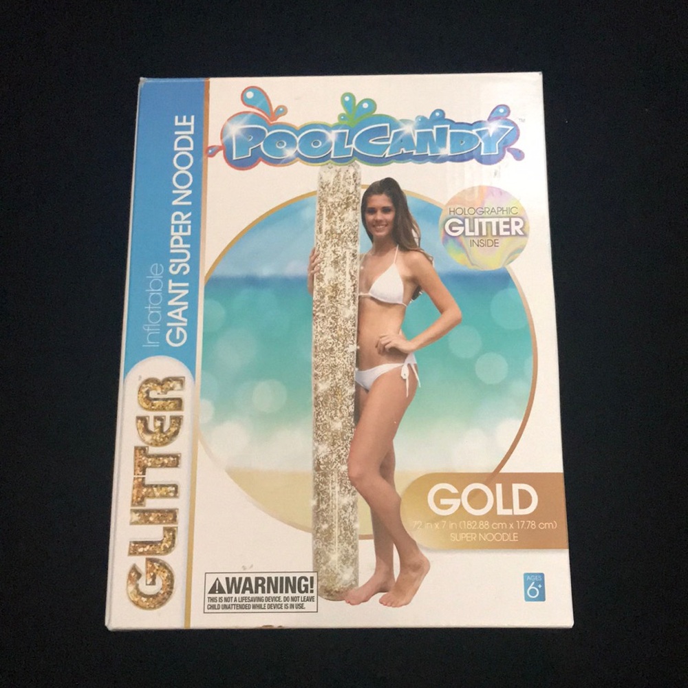 Pool Candy Glitter Inflatable Giant Super Noodle